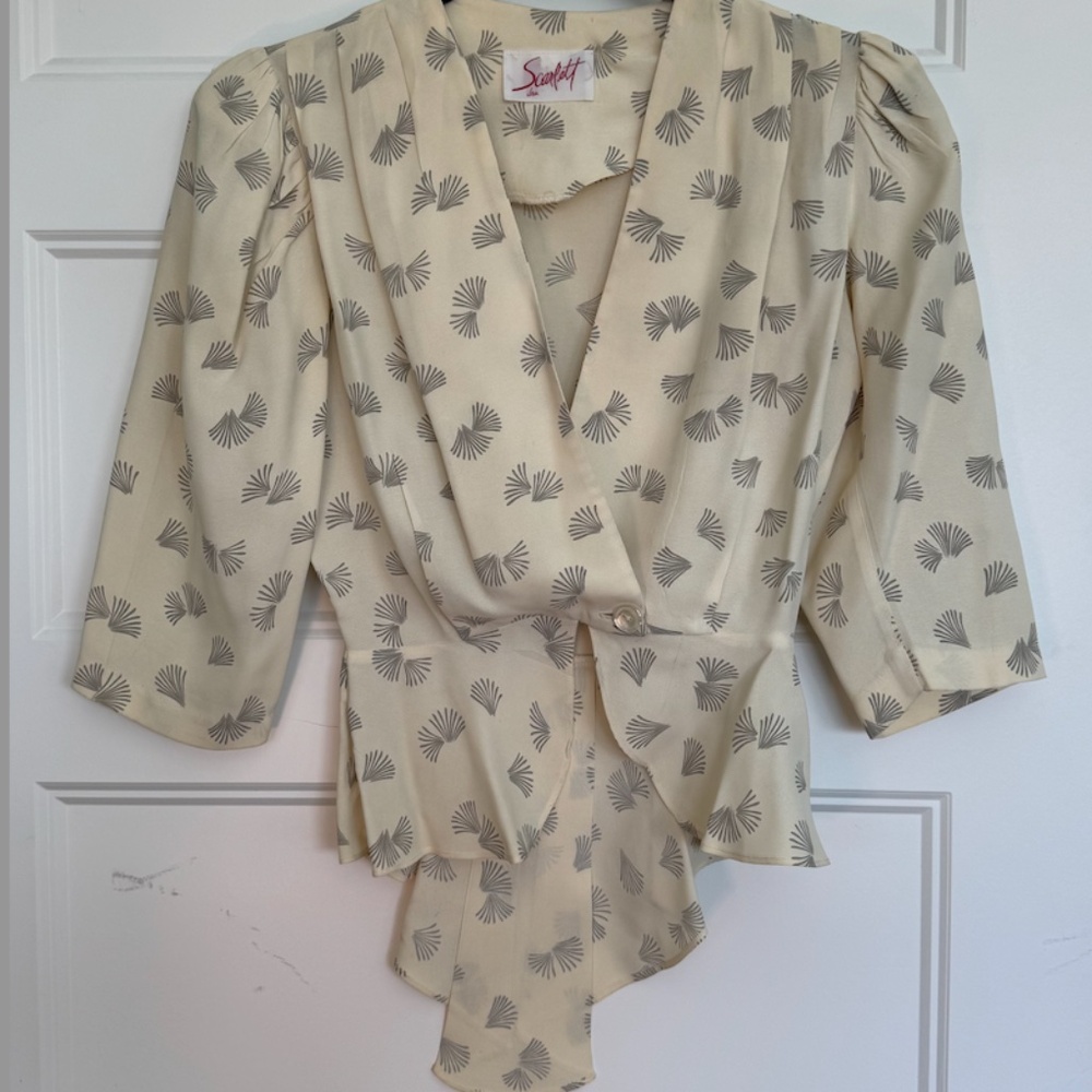 Vintage Peplum Blouse